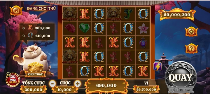 Điểm nổi bật của slot mèo tài lộc Go88